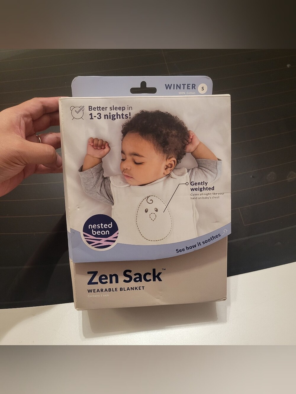 Zen sack nested bean wearable blanket size S small